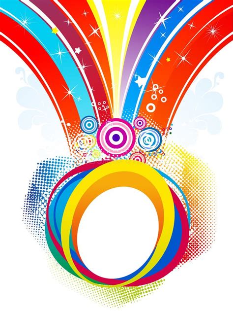 Abstract Colorful Rainbow Splash Background Stock Vector Illustration