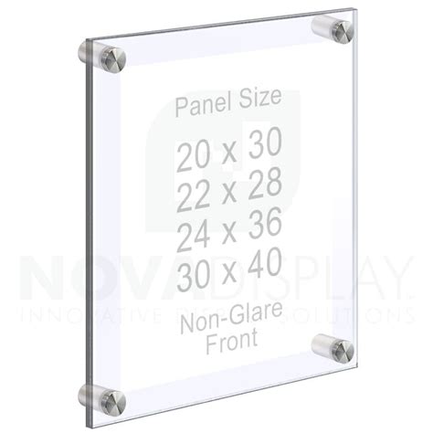 Extra Large Acrylic Poster Frames With Standoffs Hardware Bundle Deal