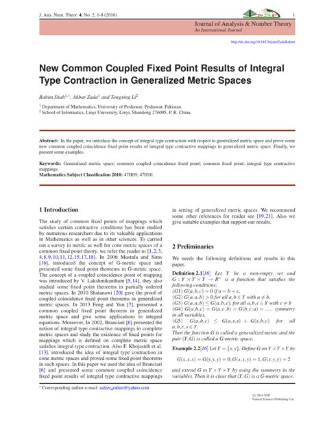 Pdf New Common Coupled Fixed Point Results Of Integral Type