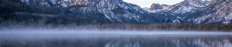 1440x296 Resolution Idaho Stanley Lake Mountain Reflection 1440x296