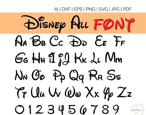 Disney Font Svg Collection Disney Alphabet Dxf Disney Clipart Svg Porn Sex Picture
