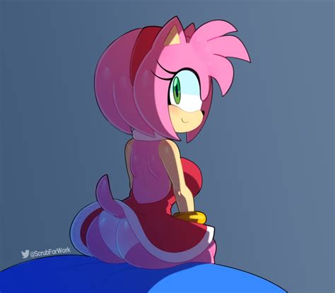 Rule 34 1girls Amy Rose Anthro Ass Big Ass Big Breasts Breasts Female