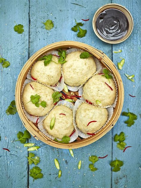 · chinese stuffed eggplant is a popular dim sum dish that also makes a great lunch or dinner meal this favorite dim sum chinese eggplant recipe uses less oil and is delicious and healthy! Vegan Dim Sum Buns | Jamie Oliver | Recipe in 2020 | Recipes, Vegetable recipes, Veggie recipes