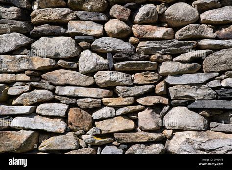 Fieldstone Wall Detail Stock Photo Alamy