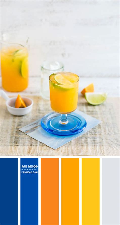 Cobalt Blue Orange And Yellow Color Scheme Color Palette 71 Color