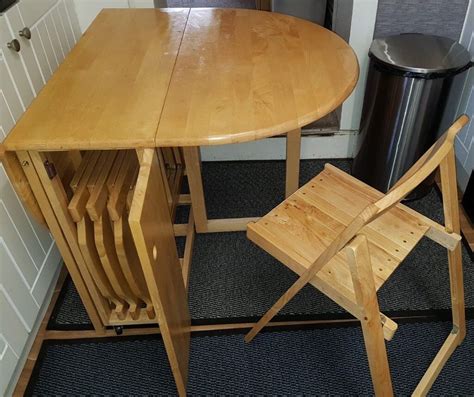 Folding Table And Chairs Custom Vintage Mcm Stakmore Folding Table