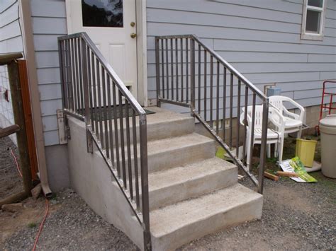 More steps railing photos works perfectly on wood handrails for outside railing also. Steel Gates and Railings | Michael R Taylor Construction