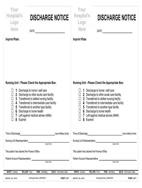 Hospital Discharge Letter Pdf Fill Out And Sign Online Dochub