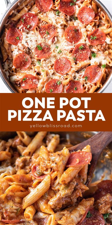 One Pot Pizza Pasta Artofit