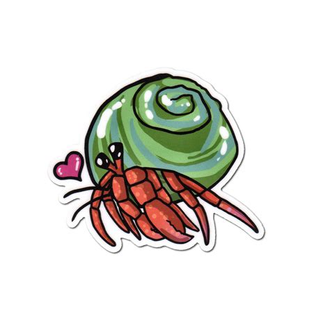 1.draw two big eyes first, it looks a little sad. Hermit Crab Vinyl Sticker Laptop Stickers Cute Crabs | Etsy