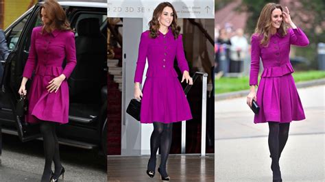 Princess Catherine Dazzle In The Peplum Jacket And Flared Skirt Youtube