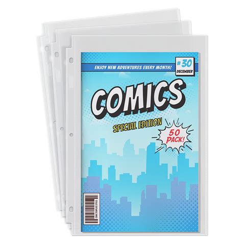 Buy Dunwell Comic Book Binder Sleeves 50 Pack Super Heavyweight