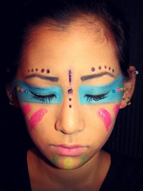 Native American Theme Tribal Makeup Tribal Makeup Makeup Tutorial