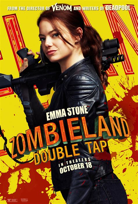 Zombieland Double Tap 2019 Character Poster Emma Stone As Wichita
