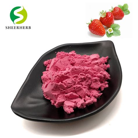 Dry Strawberry Concentrated Powderstrawberry Flavor Powderorganic
