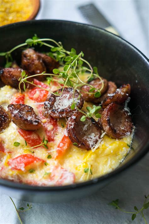 poˈlɛnta) is a dish of boiled cornmeal that was historically made from other grains. Pressure Cooker Polenta with Sausage and Peppers ...