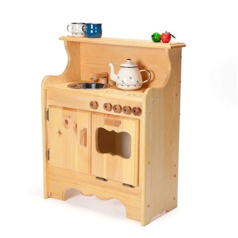 Turn the hand wheel and watch the needle bob up and down! Wooden Toy Kitchens for Little 'Chefs' - HomesFeed