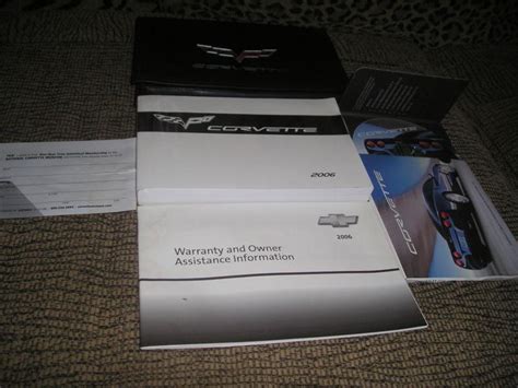 Purchase 2006 Original 1st Edition Corvette Owners Manual Package In