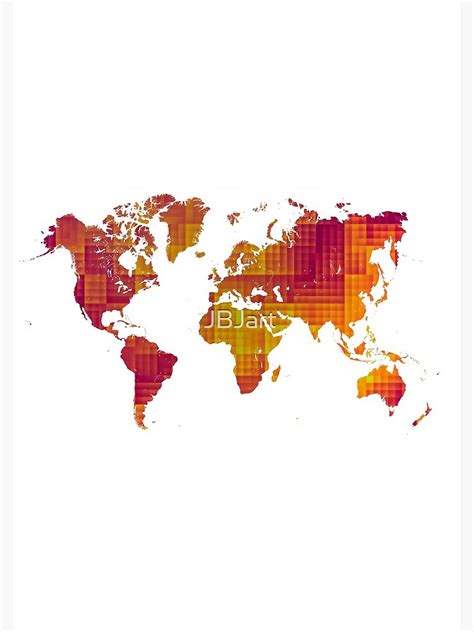 World Map Orange Cube Map Worldmap Spiral Notebook By Jbjart