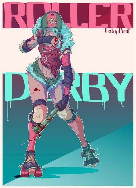 Roller Derby Poster By Ladybrot On Deviantart Chicas De Roller Derby