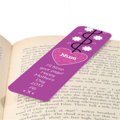 We've got oodles of gift ideas such as precious keepsakes she'll treasure, from birthstone jewellery to adorable first footprint kits. Mother's Day Personalised Bookmark | The Gift Experience