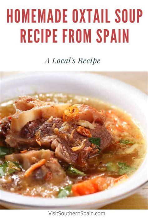 Homemade Oxtail Soup Recipe From Spain Visit Southern Spain