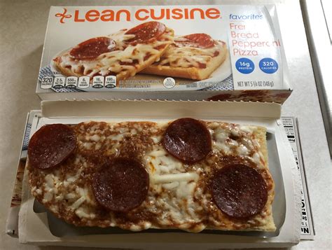 Lean Cuisine French Bread Pepperoni Pizza Its Microwaveable And