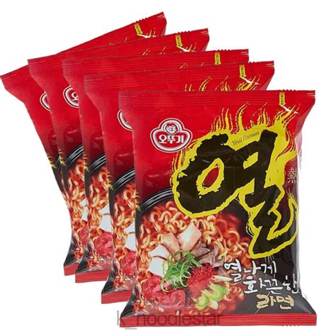 Ottogi Yeul Ramen Spicy Rich Vegetable Soup Korean Food Noodles 120 G