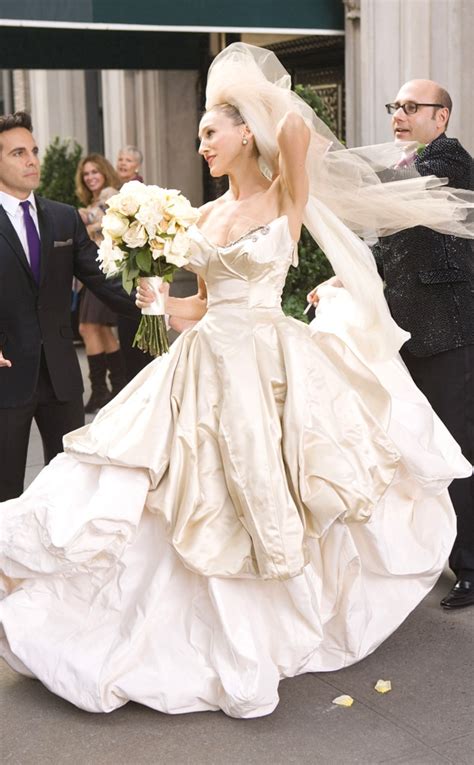 bridal beauty from sex and the city fashion evolution carrie bradshaw e news