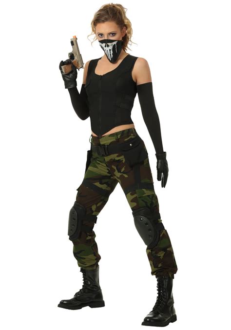 Womens Fighting Soldier Costume