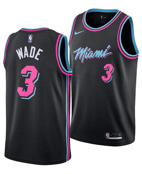Nike Dwyane Wade Miami Heat City Swingman Jersey 2018 In Black For Men