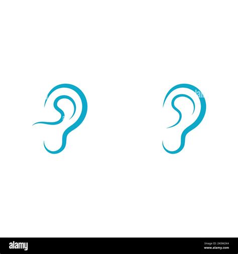 Ear Hearing Logo Icon Vector Stock Vector Image And Art Alamy