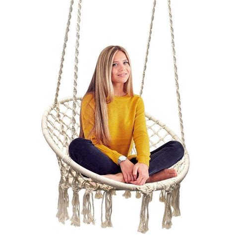 For extra functionality, look for a model that comes with a stand to convert. INS Style Swing Chair Swing With Hanging Hook 110KG ...
