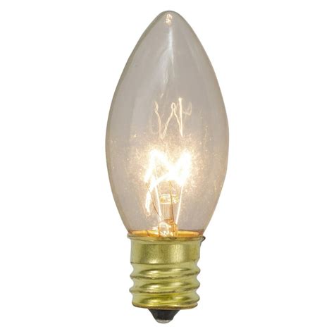 Pack Of 4 Clear C9 Transparent Christmas Replacement Bulbs Walmart