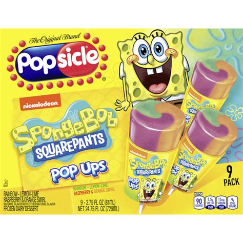 Popsicle Pop Ups Ice Pops Spongebob Squarepants Ct Fruit Bars Popsicles Uncle Giuseppe S