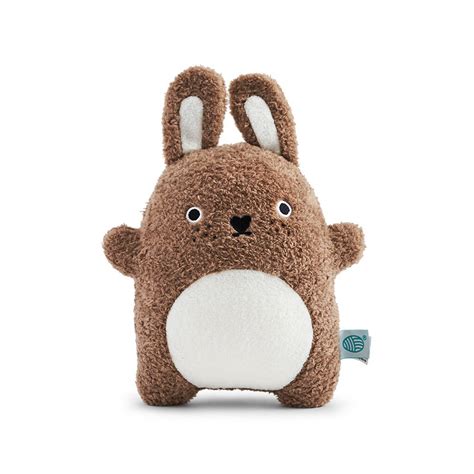 Plush Brown Fluffy Rabbit Soft Toy By Noodoll