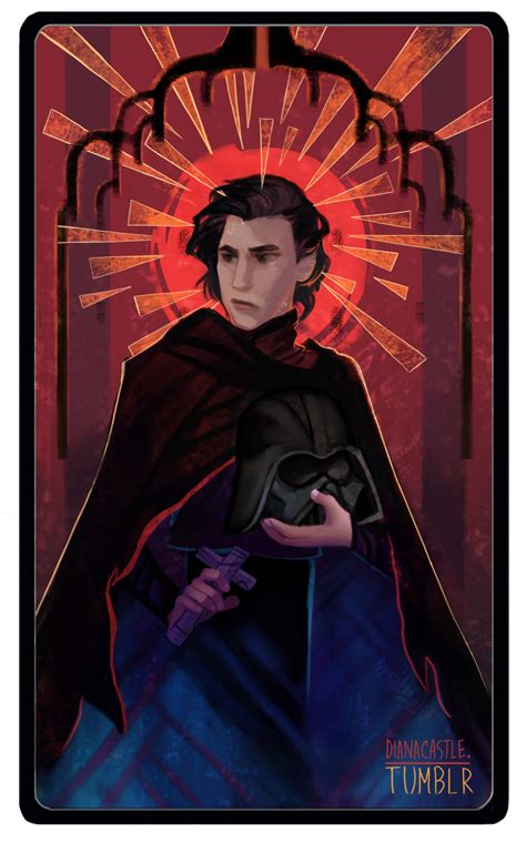 The death card shows a dramatic change that will lead to a new beginning. Kylo Ren, the Death Tarot Card. Yes, I saw this... - Art of Diana Castillo