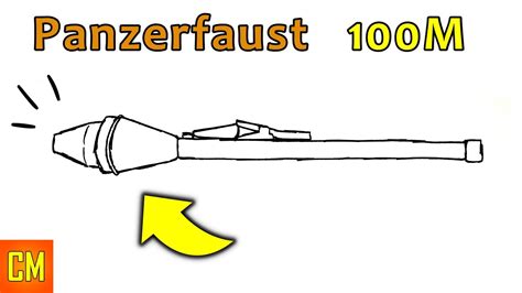 How To Draw A Panzerfaust Anti Tank Weapon Youtube