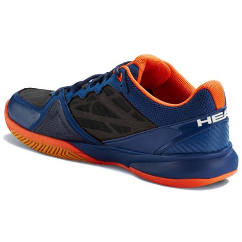 Head Mens Revolt Indoor Court Shoes Blueneo Orange