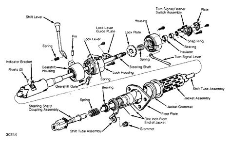 Where Can I Find A Very Detailed Diagram For The Steering Column Of A