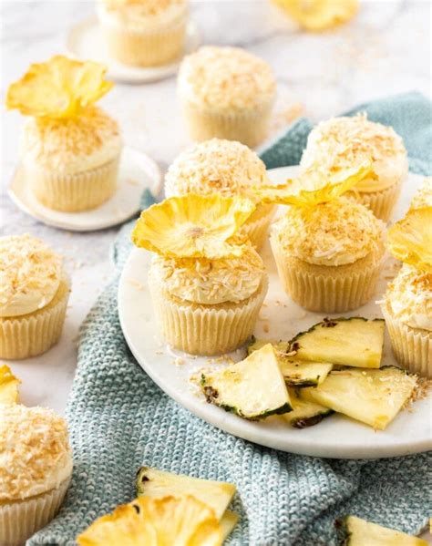 Pineapple Coconut Cupcakes Pina Colada Cupcakes Sugar Salt Magic