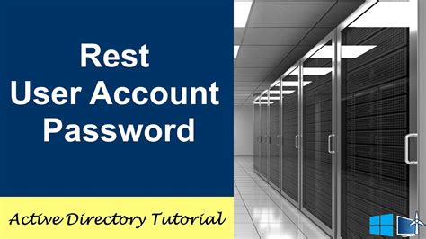 How To Reset An User Account Password In Active Directory 2016 Youtube