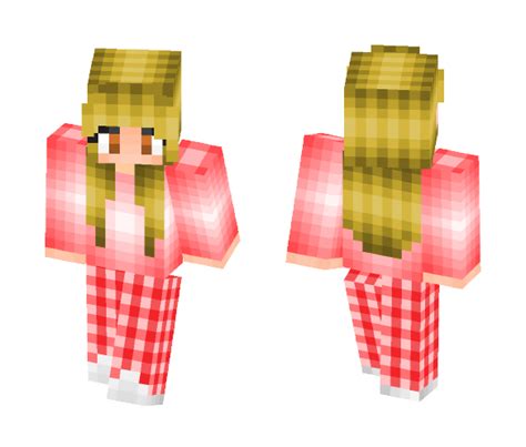 Get Pink Pyjama Pajama Girl Minecraft Skin For Free