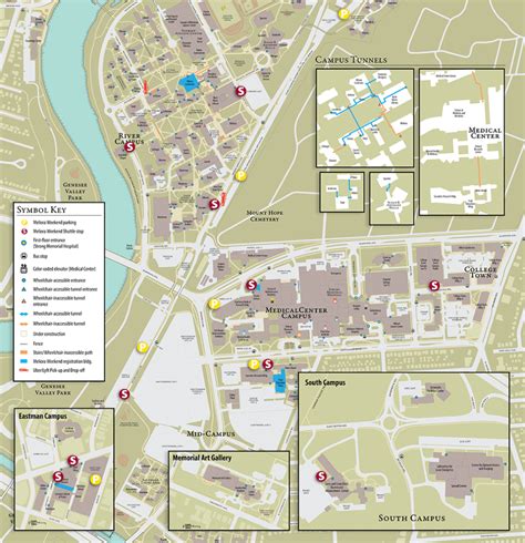 32 University Of Rochester Campus Map Maps Database Source