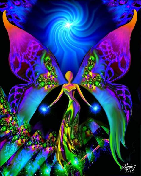 Spiritual Healing Angel Art Reiki Energy Breaking Free Angel Art