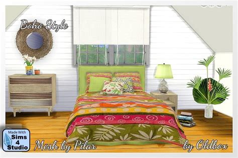 Boho Bedroom By Oldbox At All 4 Sims Sims 4 Updates