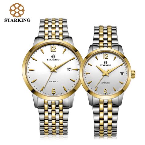 Us 13455 Starking Fashion Lovers Couple Business Watches Automatic