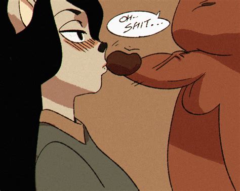 Rule Animated Anthro Bedroom Eyes Black Dot Eyes Black Hair Blush Breasts Claire The