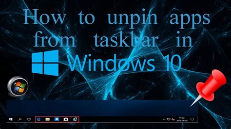 How To Unpin Apps From Taskbar In Windows 10 Youtube