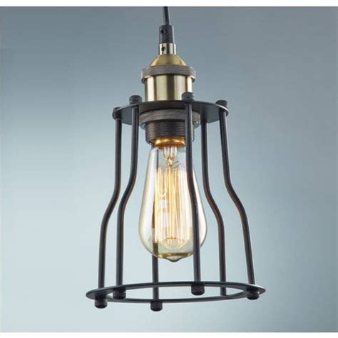 Relatively high and hanging from the ceiling. Steel Industrial Vintage Cage Pendant Light Black | Buy ...